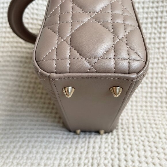 Small Lady Dior My ABCDior Bag Etoupe - Picture 5 of 13